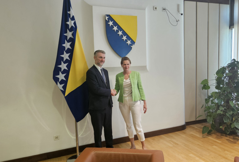 Delovni obisk ministrice Bratušek v Sarajevu