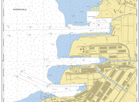Pristanišče Koper, pomorski zemljevid v razmerju 1: 5 000