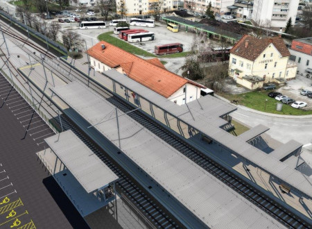 Načrt železniške postaje Krško