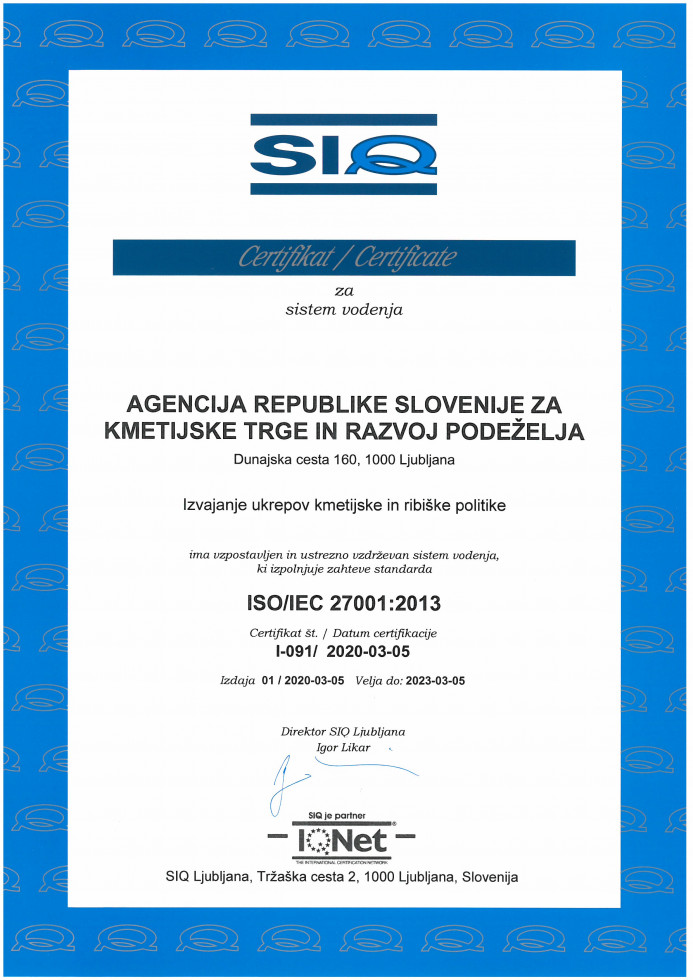 Slika certifikat