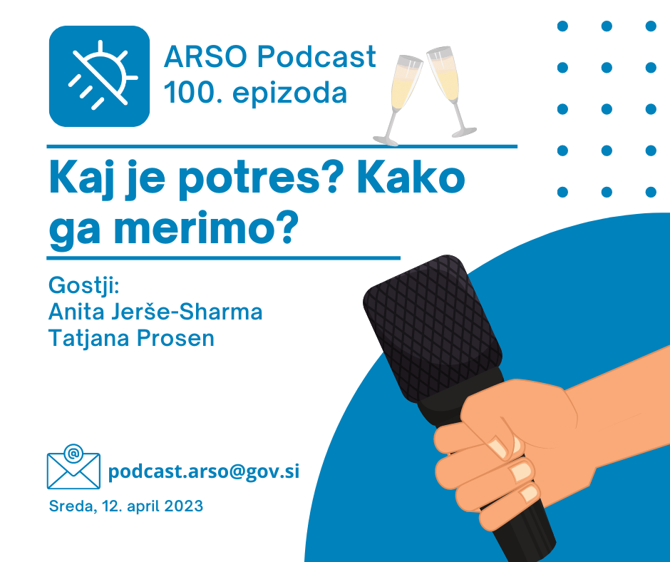 Logo ARSO podcast za 100.epizodo.