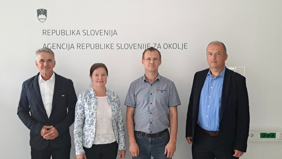 Janez Polajnar, Florjana Ulaga, dr. Peter Frantar, generalni direktor mag. Jože Knez