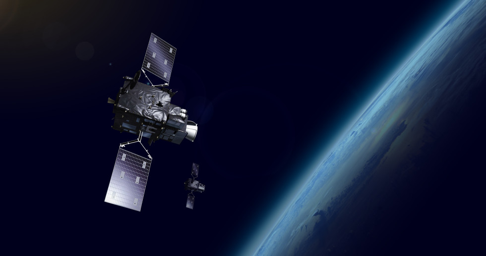 Satelit nad zemljo.