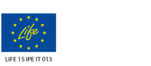 Zastava EU s podnapisom šifre projekta LIFE 15 IPE IT 013
