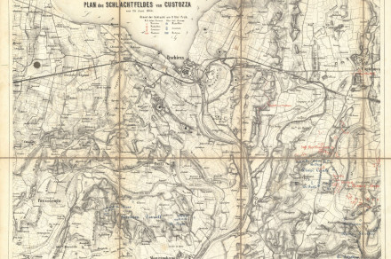 Bojno polje bitke pri Custozzi 24. 6. 1866