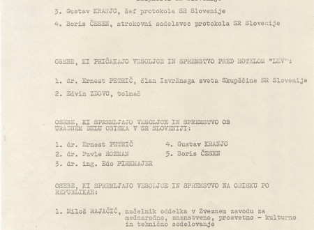 List of officials on Otočec.