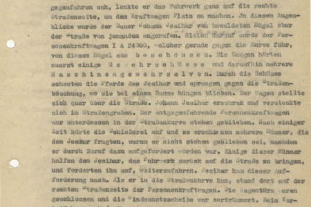 The second page of the report of the German criminal police on the partisan attack near Rašica.