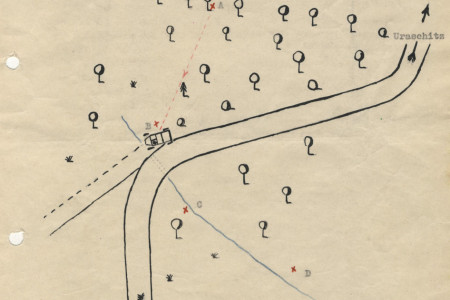 A legend from the German criminal police describes the events of the crime scene.