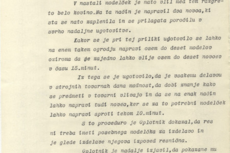Druga stran tipkopisa.