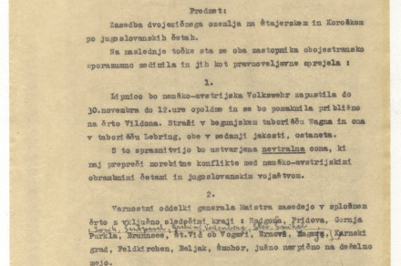 General Rudolf Maister and the Missed Opportunities for Slovenians after the Great War