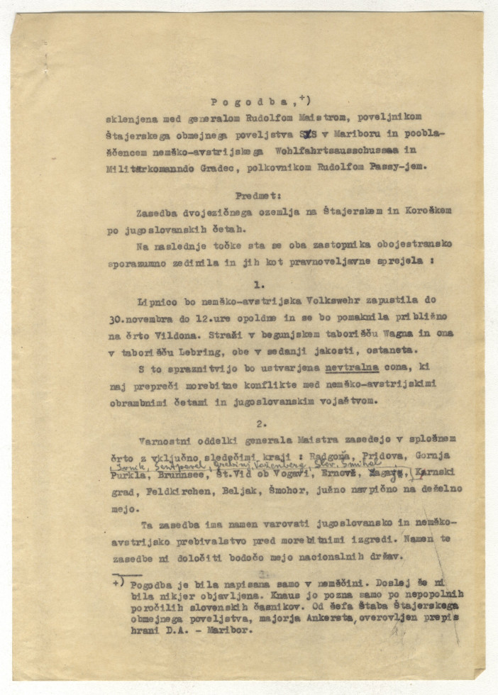 Translation of the contract from German.