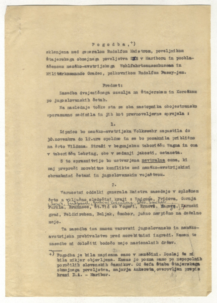 Translation of the contract from German.
