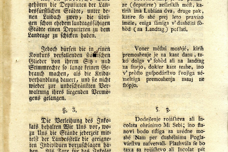 Tretja stran besedila v tiskani gotici.