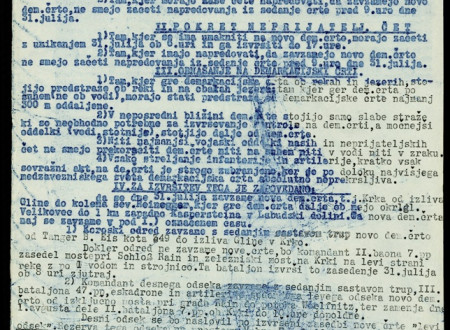 Odredba Koroškega odreda z dne 30. 7. 1919.