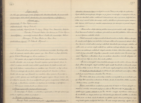162-163 stran protokolpv o plenarnih sejah upravnega sveta Ljubljanske kreditne banke 1926–1932.