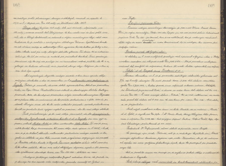 164-165 stran protokolpv o plenarnih sejah upravnega sveta Ljubljanske kreditne banke 1926–1932.