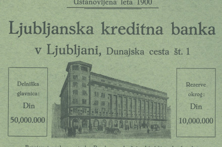 Time Mirrored in the Minutes of the Ljubljana Credit Bank Authorities