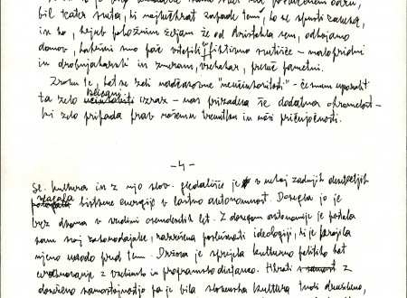 Druga stran govora Rudija Šeliga na Borštnikovem srečanju leta 1996.