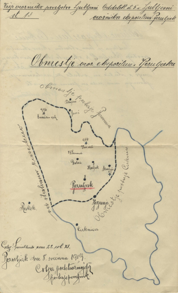 Situation map of smuggling along the border with Italy.