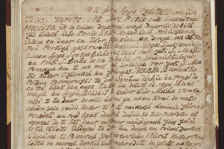 Rokopis "Kolemonov žegen", ki vsebuje zapise ljudskih vraž, nastal domnevno v 19. stoletju.
