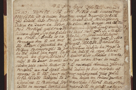 Rokopis "Kolemonov žegen", ki vsebuje zapise ljudskih vraž, nastal domnevno v 19. stoletju.