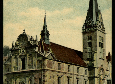 Church of St. James on today's Levstik Square in Ljubljana.