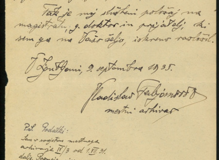 Eight page with Vladislav Fabjančič's signature. 