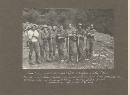 Expedition members: Aleš Kunaver, Ante Mahkota, Zoran Jerin, Stane Kersnik, Ciril Debeljak, Andrej Robič and Marjan Belač.