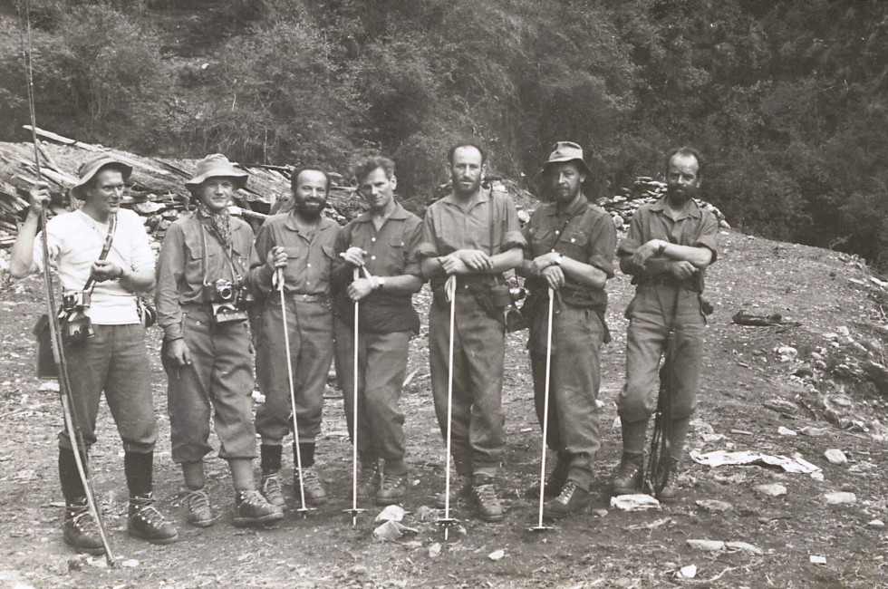 Excerpt from the album of the Yugoslav Himalayan expedition.