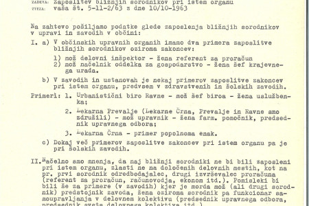 Izmenjava mnenj med lokalnim in državnim uradom.
