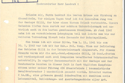 The Trail Left by the Nazi War Criminal Johann Mechels on the Slovenian Soil