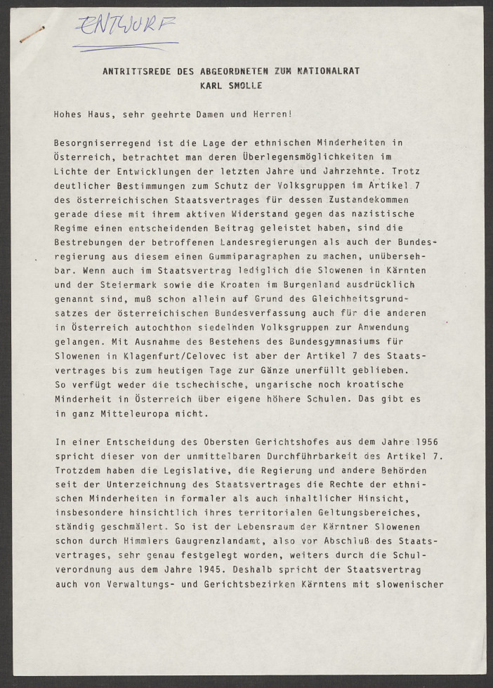 Typrewritten document..