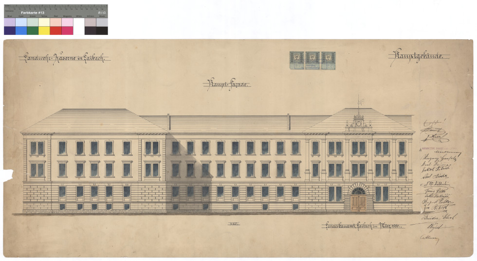 Pročelje vojašnice