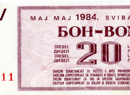 Red paper fuel coupon.