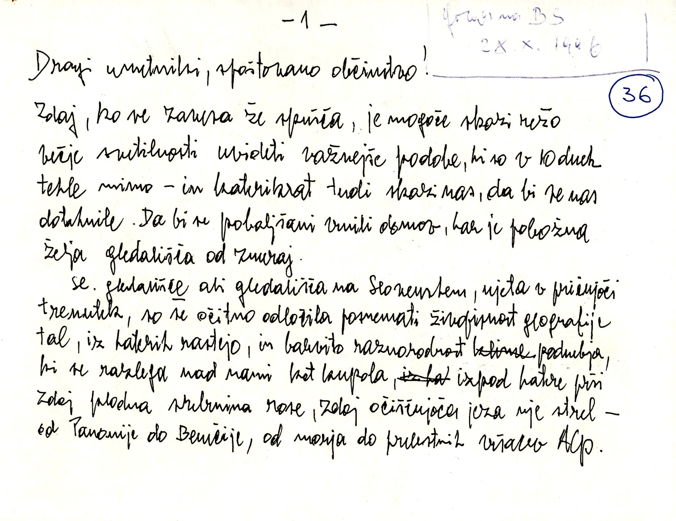 Govor Rudija Šeligo 1996 Govor Rudija Šeligo 1996