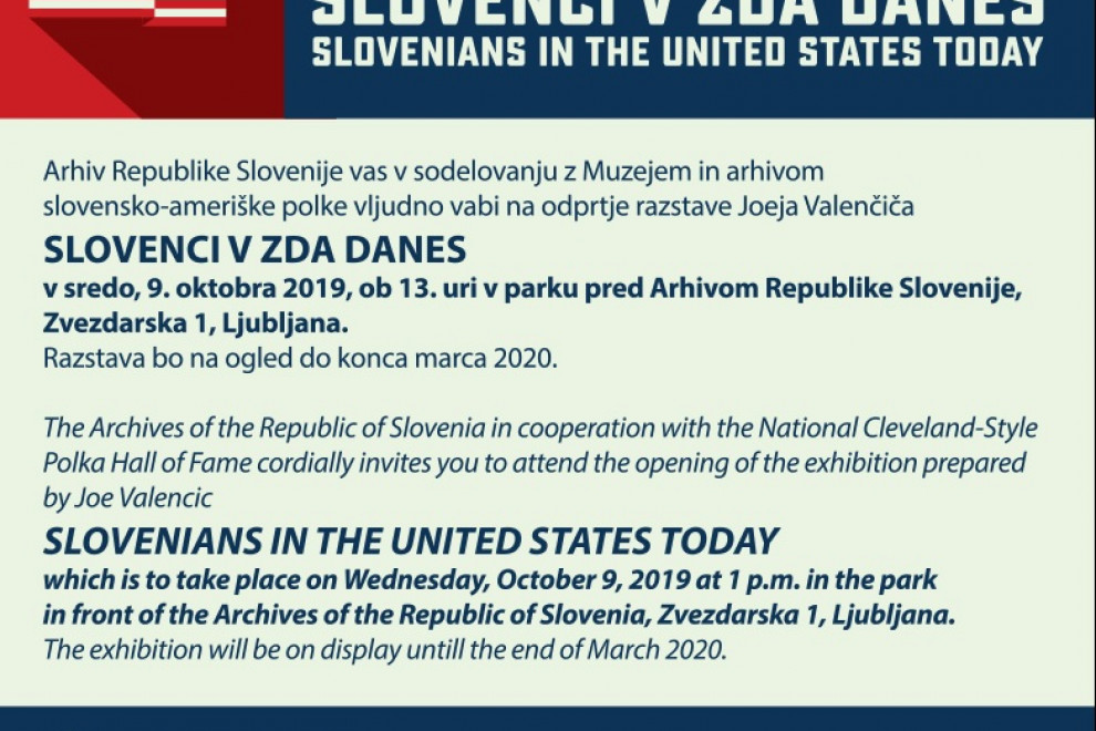 Razstava je nastala v sodelovanju z Muzejem in arhivom slovensko-ameriške polke.