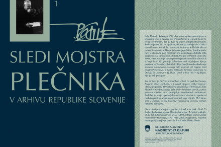 Sledi mojstra Plečnika v Arhivu Republike Slovenije