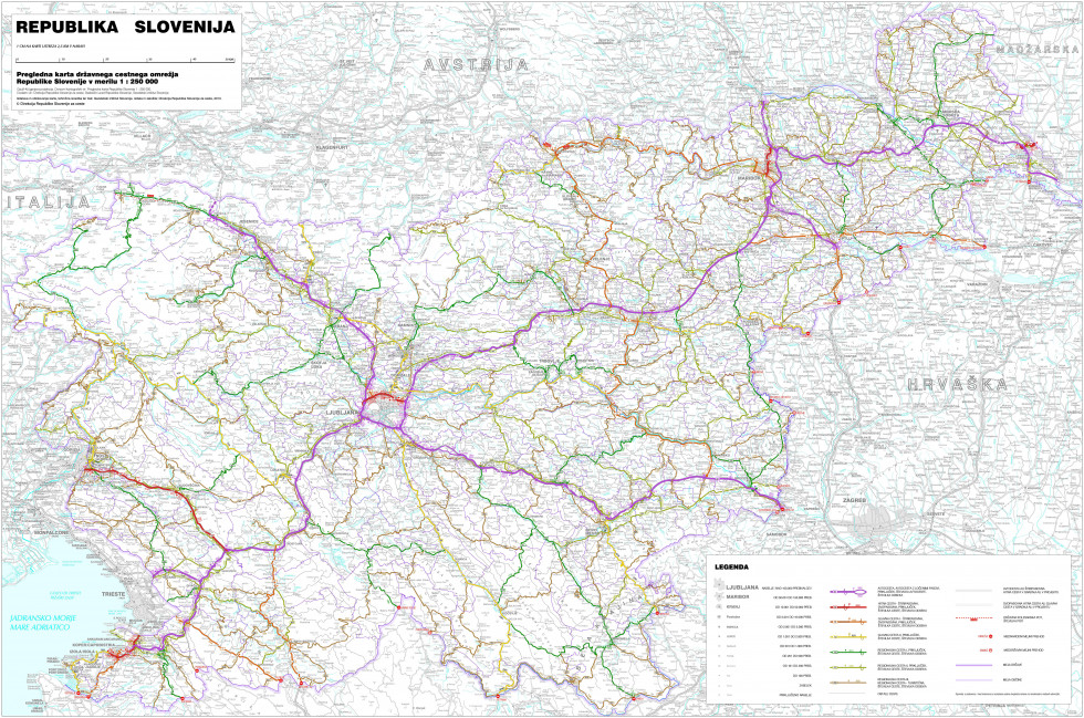 Pregledna karta cestnega omrežja