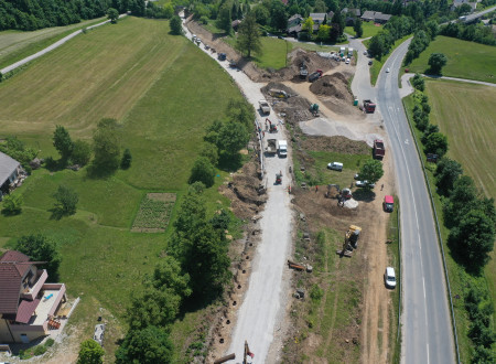 Gradbena dela na odseku Lesce Bled–Jesenice