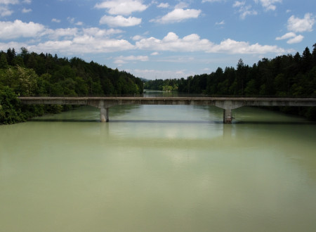 Most čez Dravo med Rušami in Selnico ob Dravi - pogled iz zahodne strani