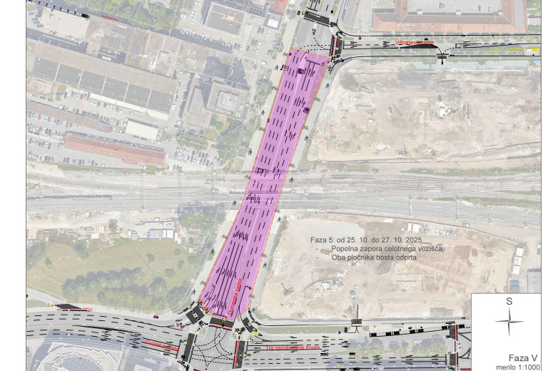 Ta vikend popolna zapora Dunajske ceste v Ljubljani