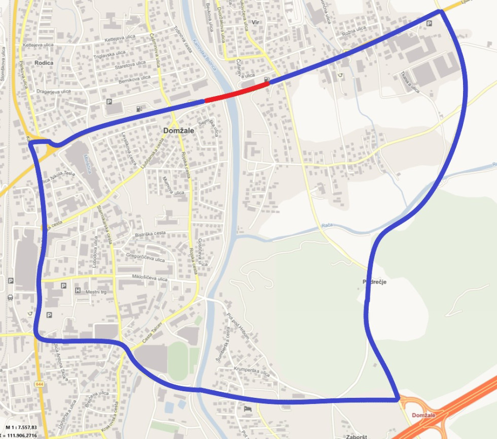 Obvoz v času zapore 