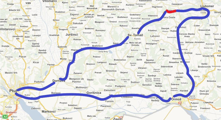 Obvoz v času zapore