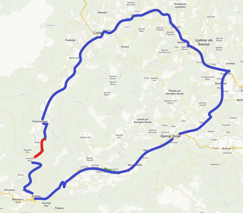 Obvoz v času zapore