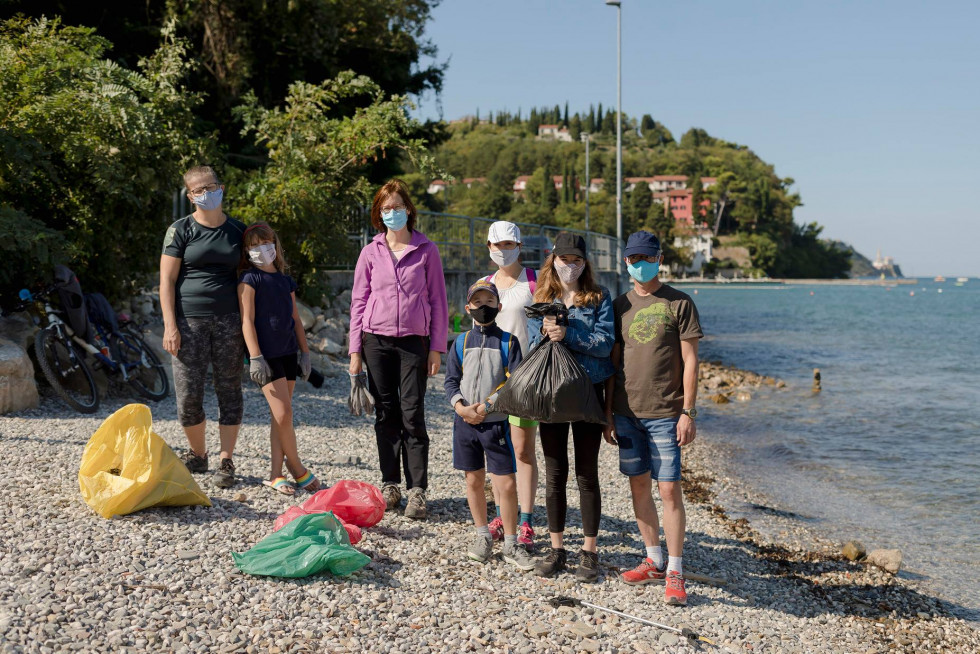 Strunjanska plaža pred Salinero