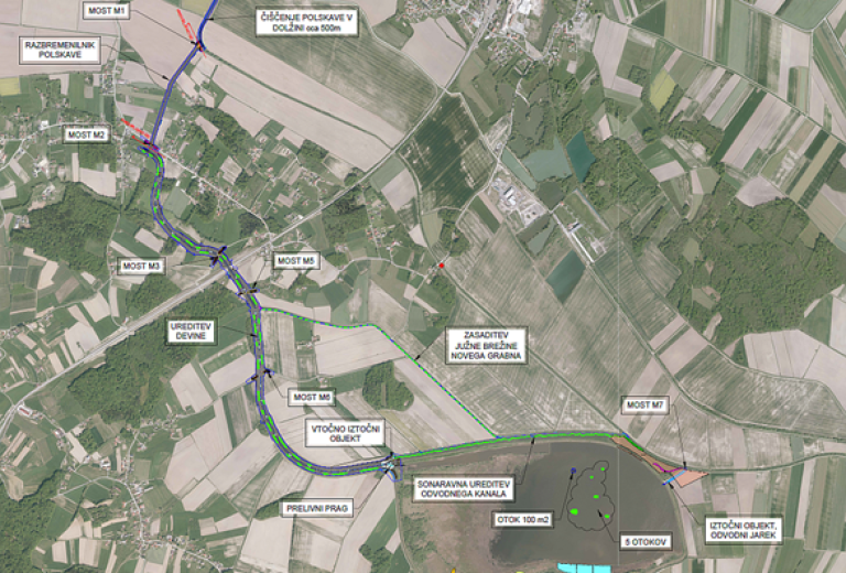 Dograditev vodne infrastrukture na območju zadrževalnika Medvedce