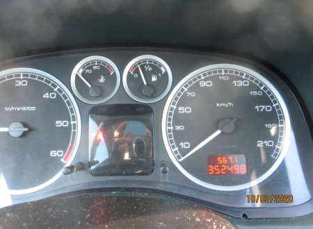 Števec osebnega avtomobila Peugeot 307 Monospace 2.0 HDI