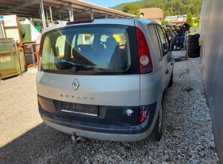 Zadnja desna stran osebnega vozila RENAULT ESPACE 1.9 DCI VIN