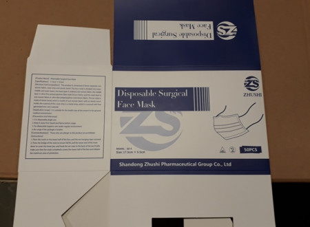 kartona embalaža zaščitnih mask