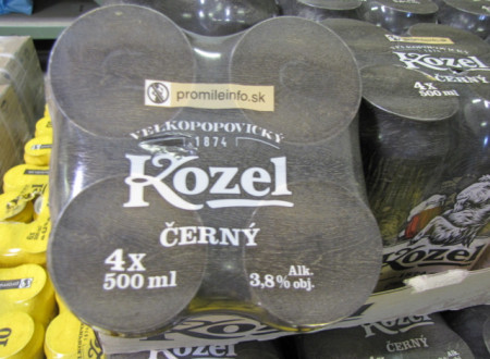 pivo Kozel v pločevinkah (pakirano v plastični embalaži)